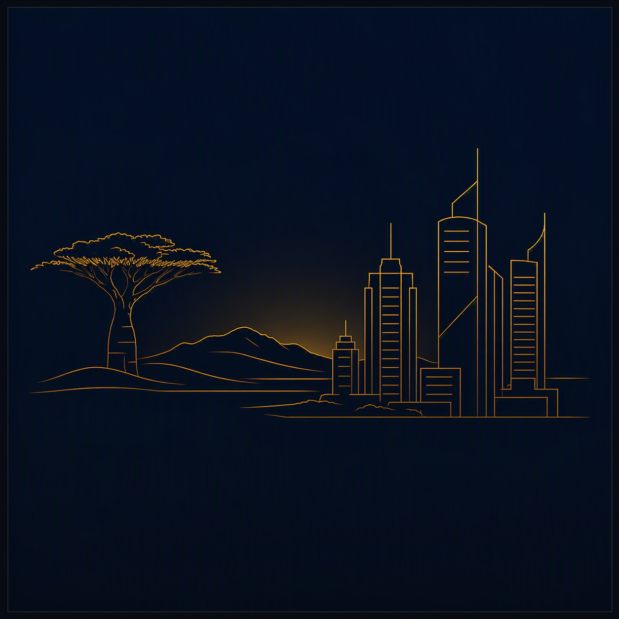 Africa skyline